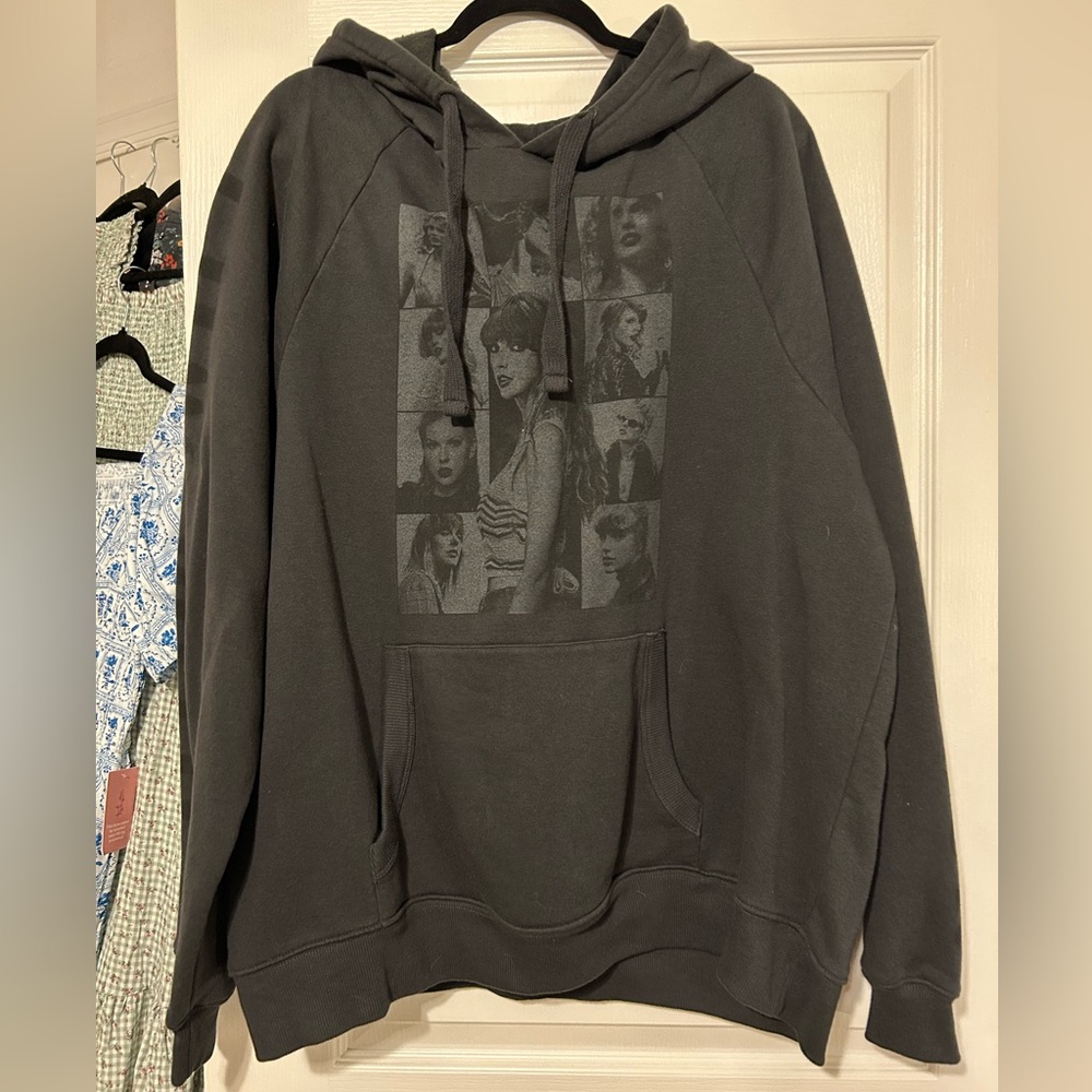 Taylor Swift The Eras Tour Charcoal Black Hoodie through LA